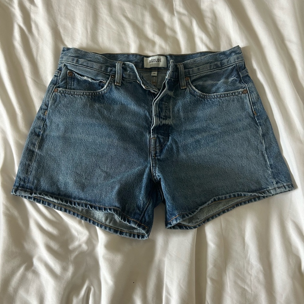 Agolde Blue Jean Shorts
